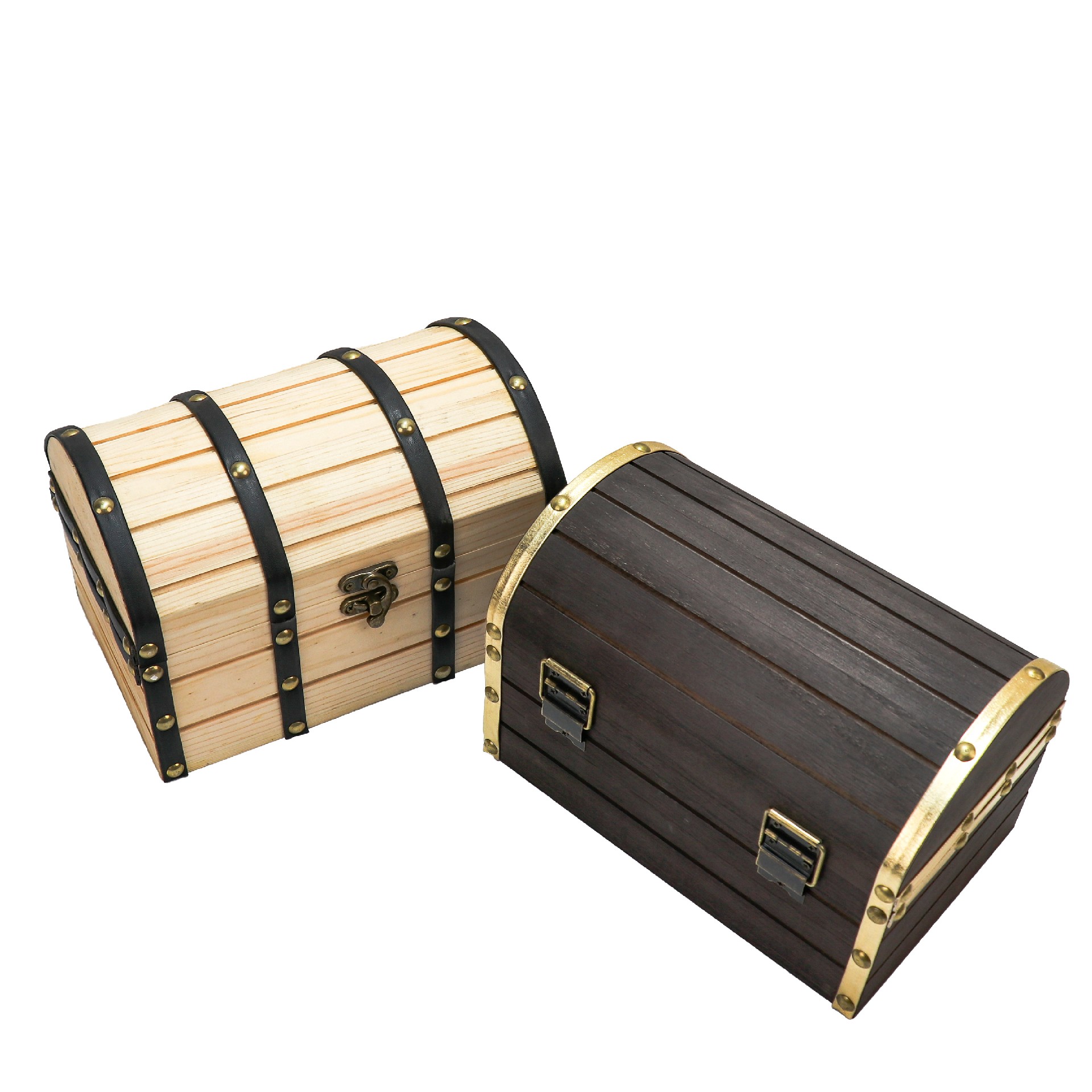 Small Wooden Lockable Home Decoration Europe Pine Wood Storage Box