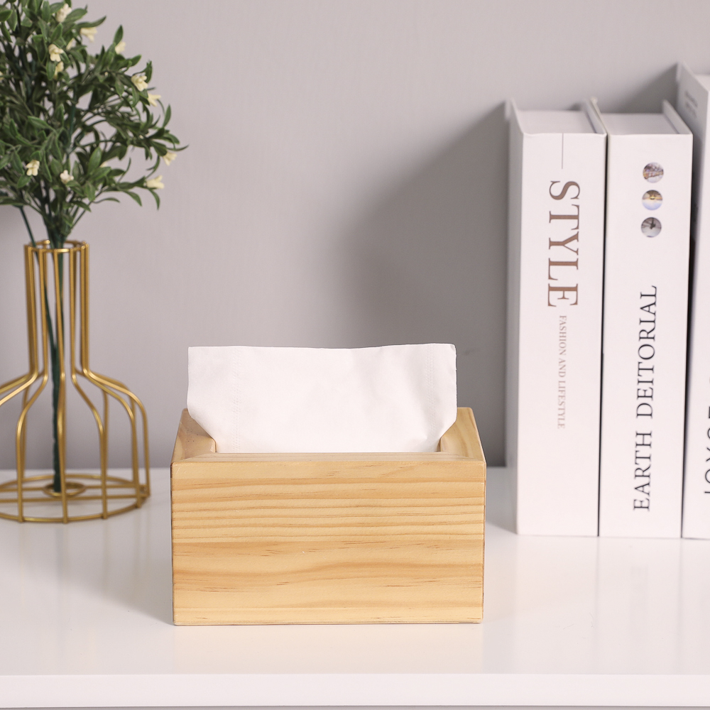 Wooden Bamboo Home Decoration Tissue Box