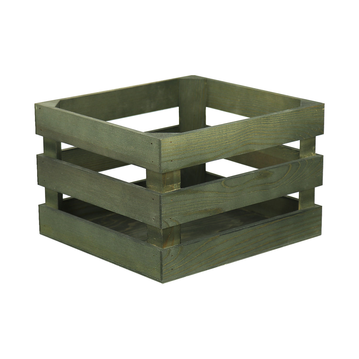 Wooden Nesting Crates with Handle Rustic Wooden Crates Wooden Basket for Vegetable Fruit Home