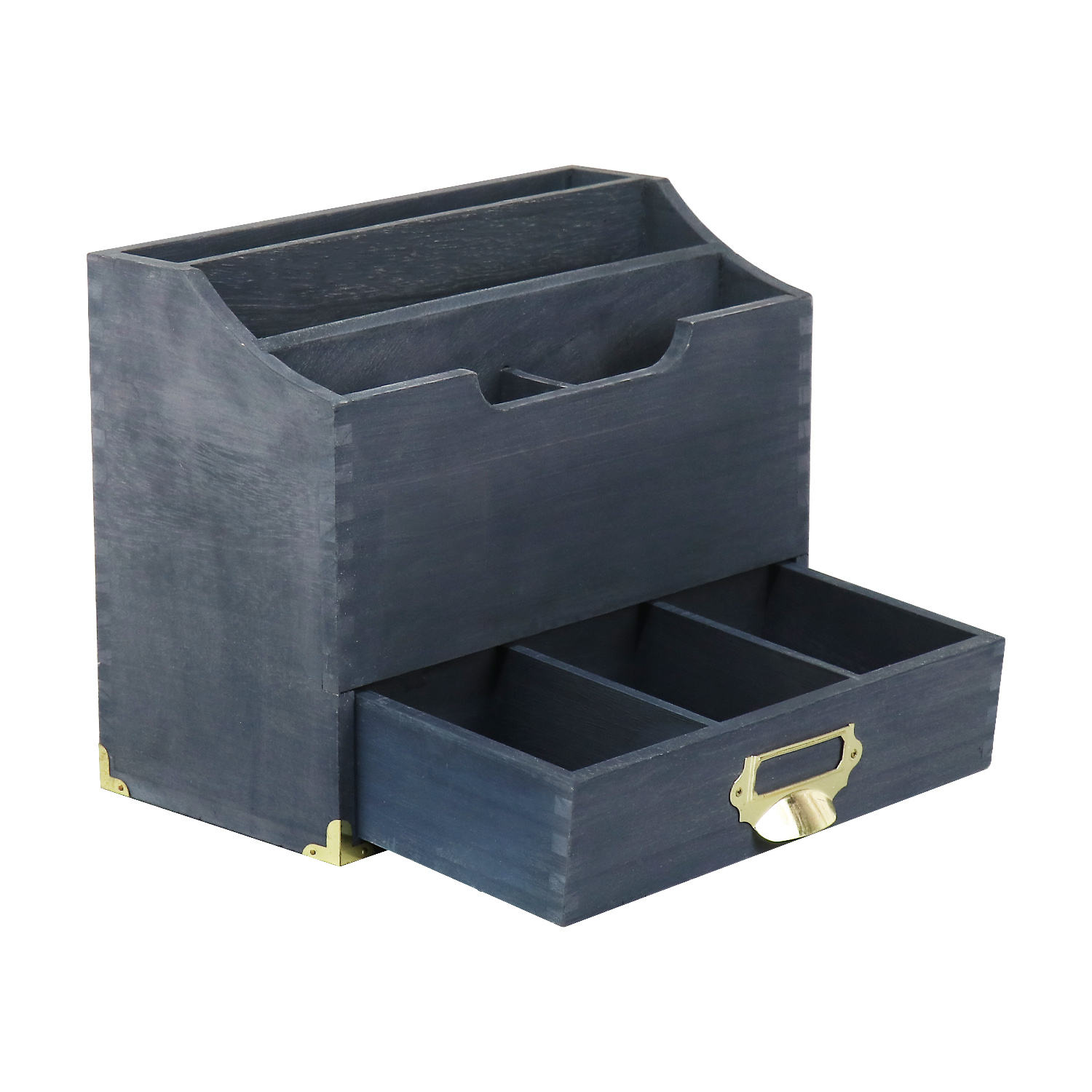 2024 Hot wooden desk file and letter storage box Multi-functional storage box