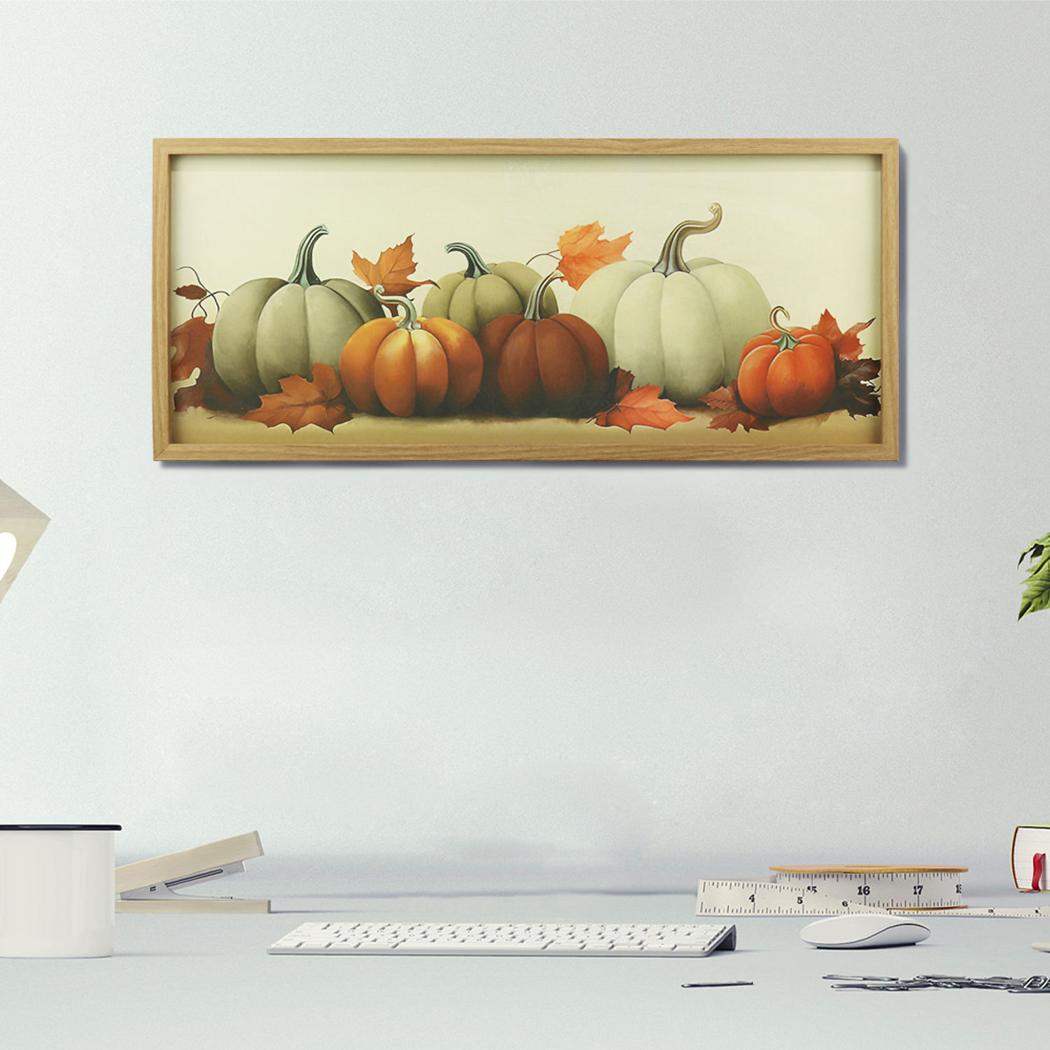 hotel antique retro halloween pumpkin art frames picture home decoration wood wall decor wall frame