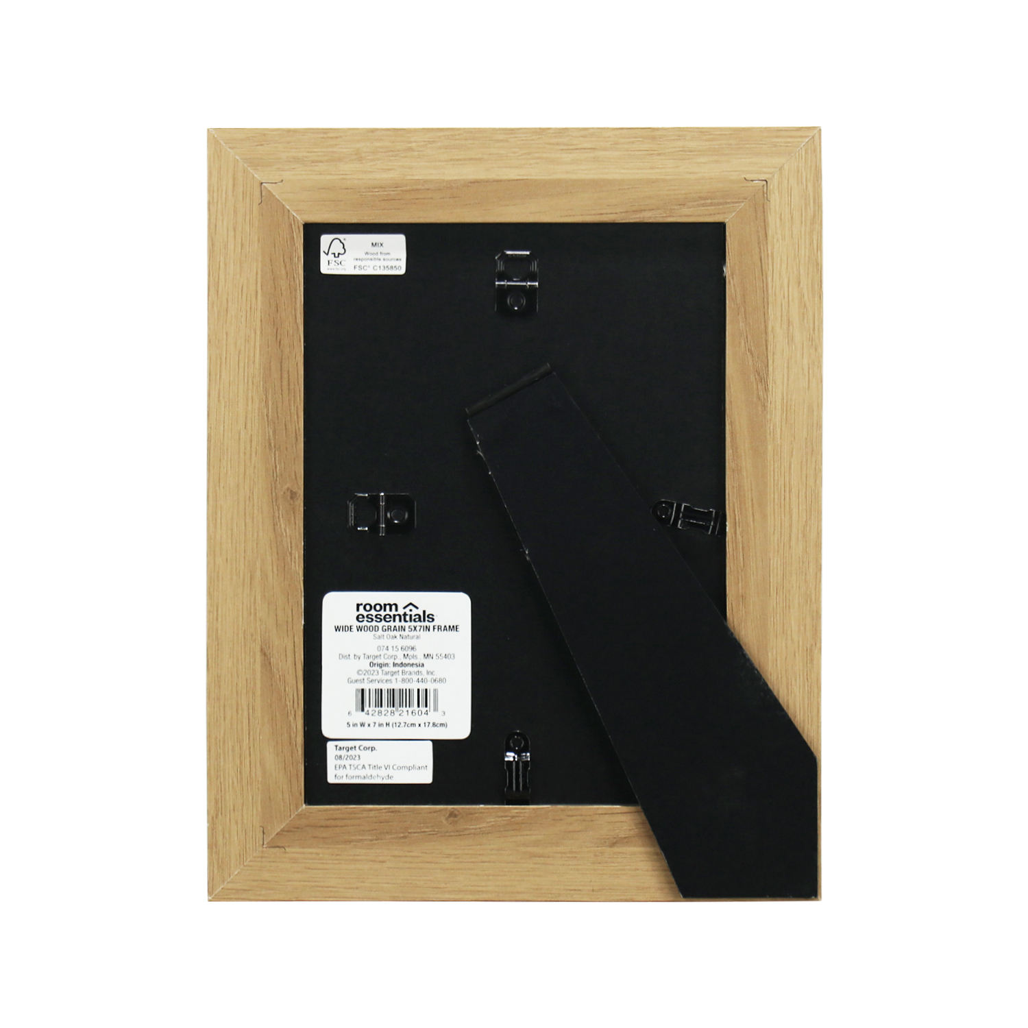 FSC&BSCI Picture Frames 5x7 with Real Glass, Solid Wood 5x7 Photo Frame for Table Top Display or Wall Mounted