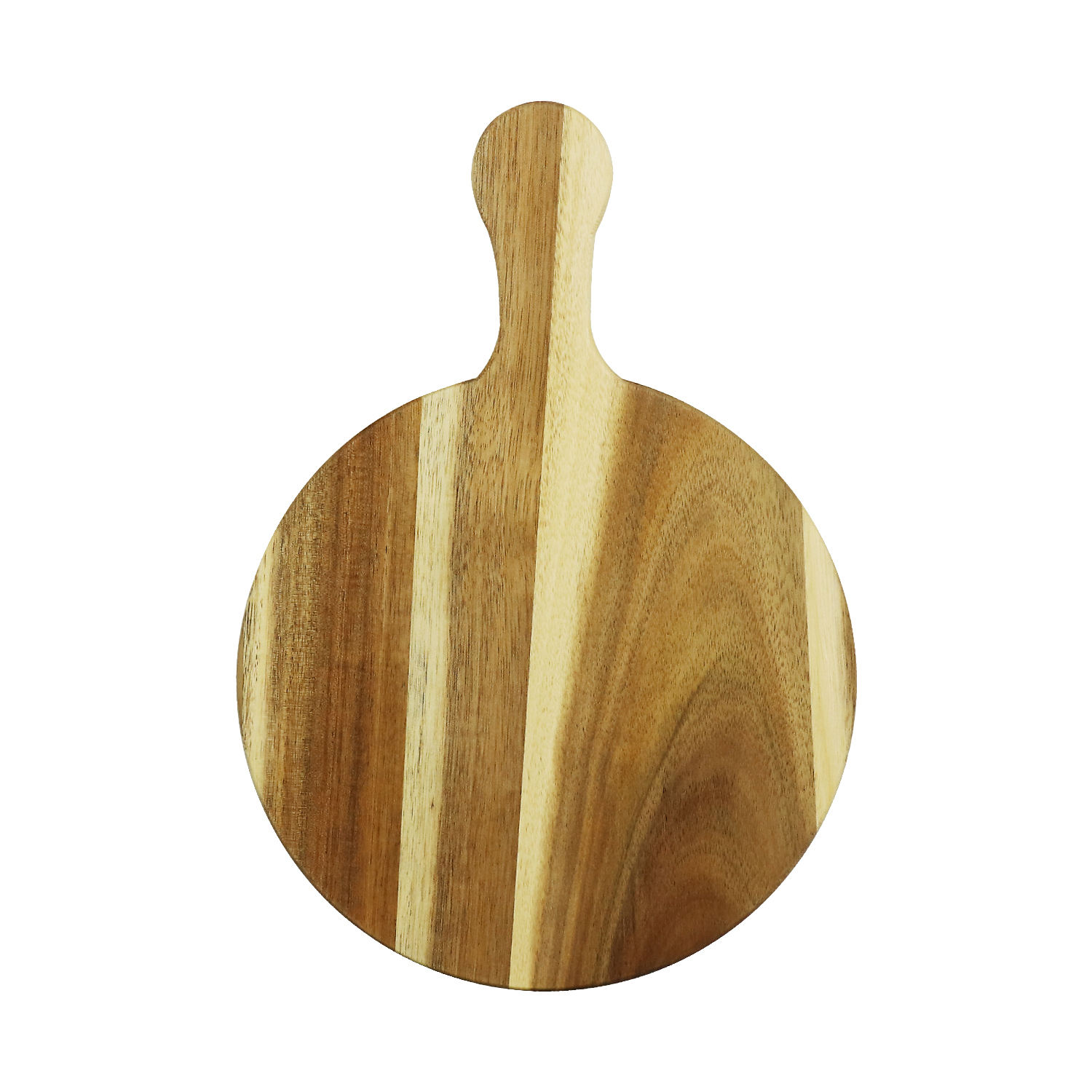 Customized Acacia Wooden Kitchen Cheese Bread Board round solid wood pizza board wooden cutting board