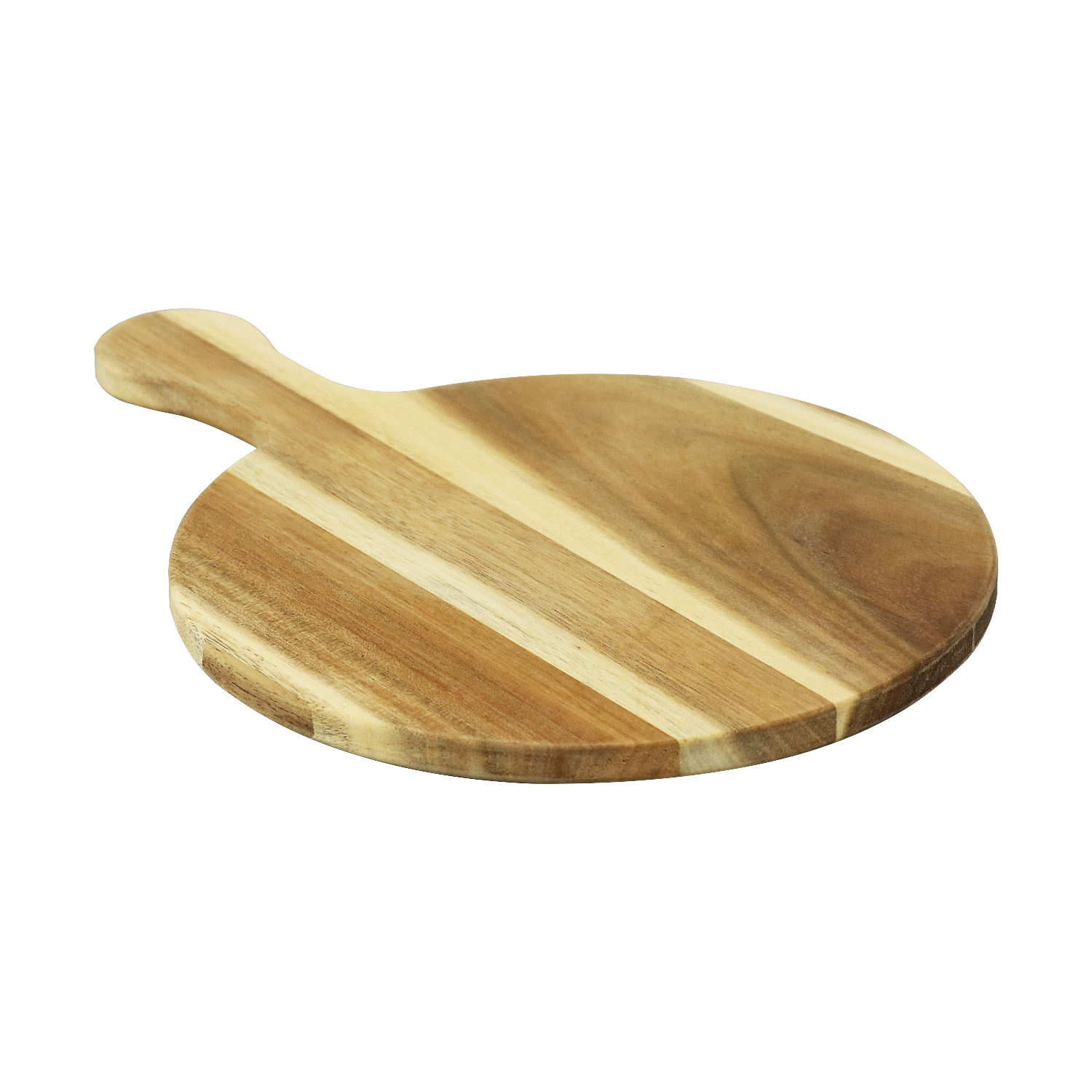 Customized Acacia Wooden Kitchen Cheese Bread Board round solid wood pizza board wooden cutting board