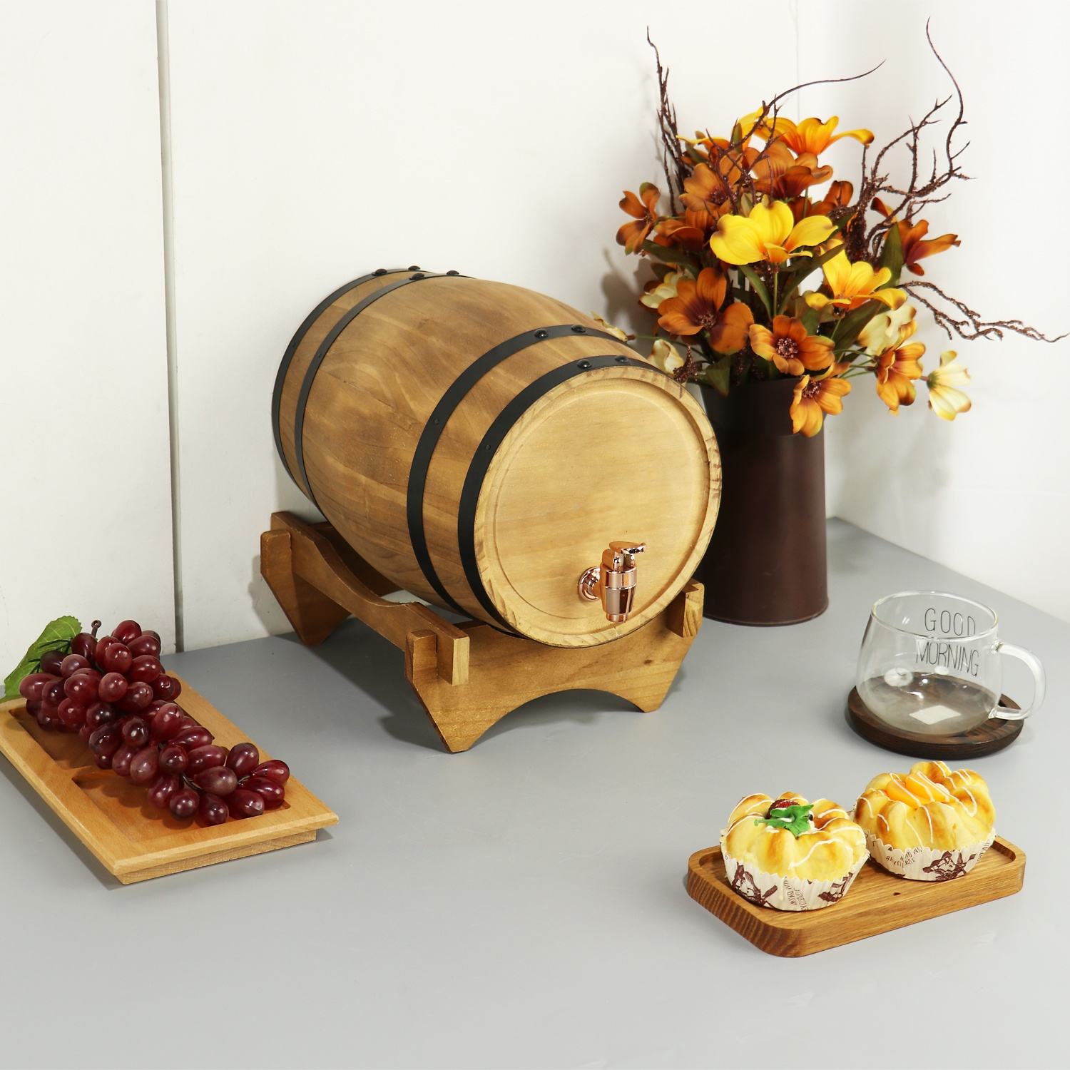 Wooden Wine Barrel Manufacturer Personalised Multi-functional Large Customisable Capacity Colour Creative Shape Storage Bucket