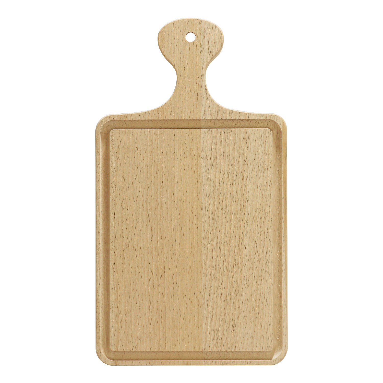 high quality natural handmade wall hanging rubber cutting board with handle