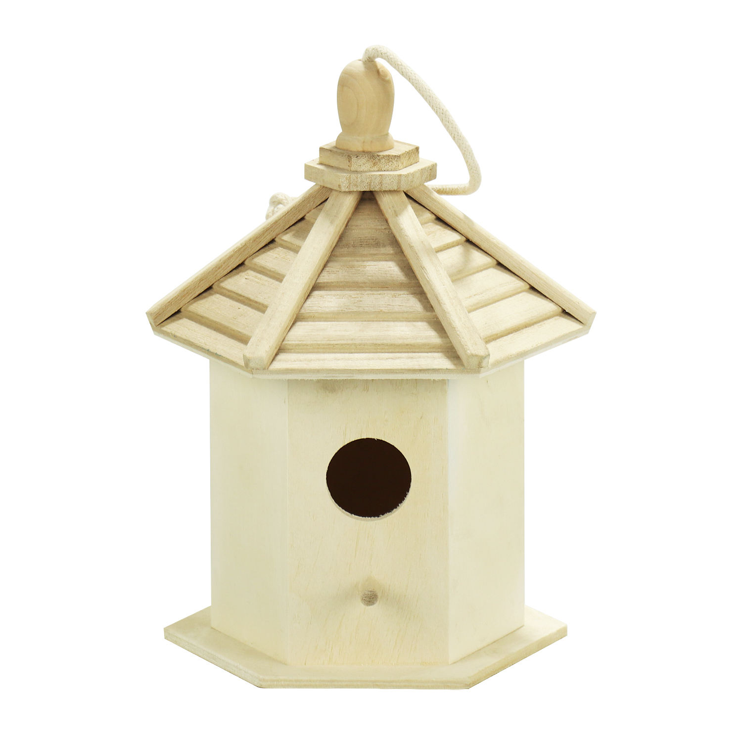 FSC&BSCI Bird House for Outside,Bluebird House,Outdoor Wooden Hanging Birdhouses Finch Wren Cardinals Garden Nesting Box