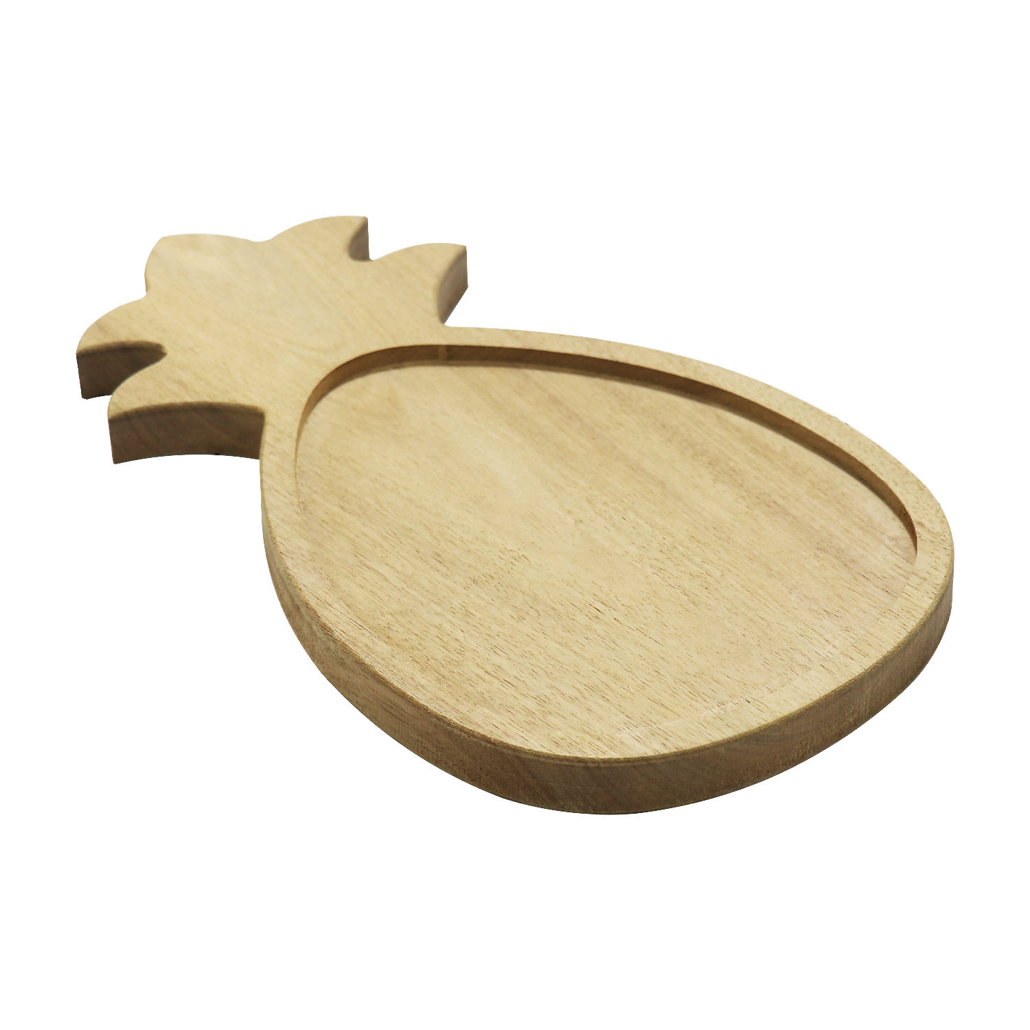 Customized Handmade Solid Acacia Wood Appetizer Plate Holder Nut Bowl Serving Plate Wooden Snack Tray