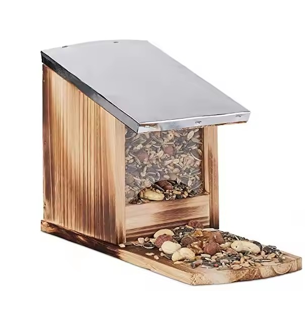 Solid Pine Wooden Wild Garden Squirrel Feeder